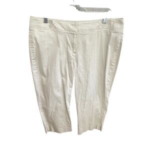 New Directions Capri Pants Crop Lightweight Tan Women’s Petite Plus Size 14
